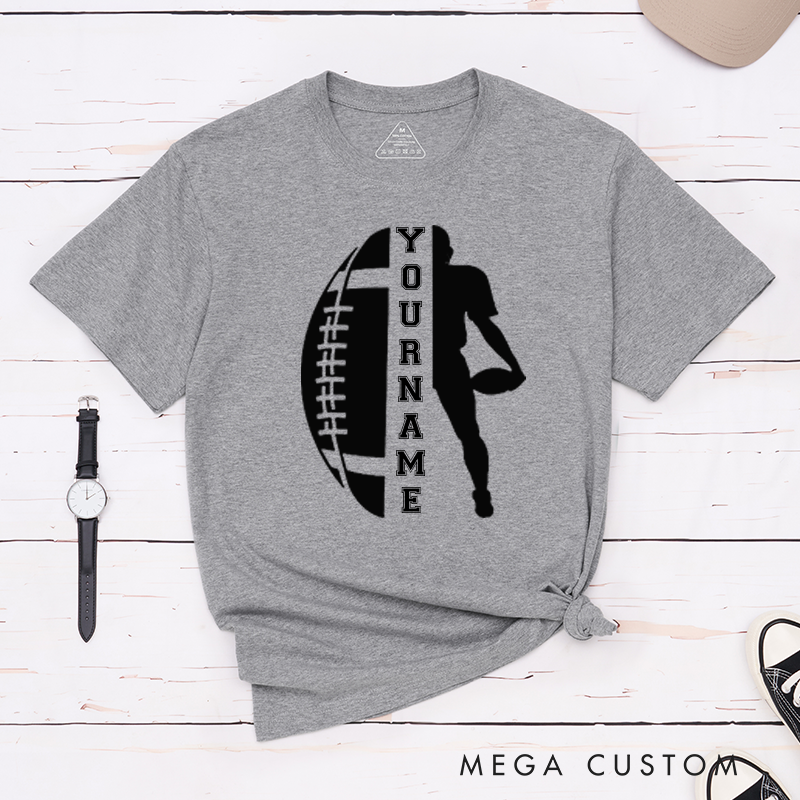 Personalized American Football T-Shirt with Custom Your Name