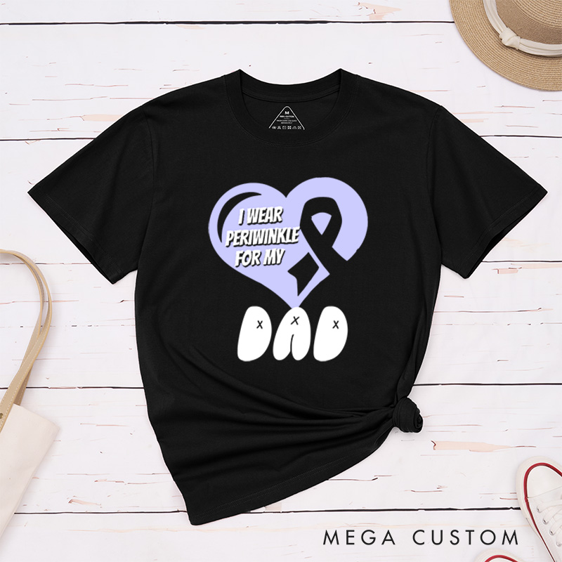 Personalized I Wear Periwinkle For My Esophageal T-Shirt
