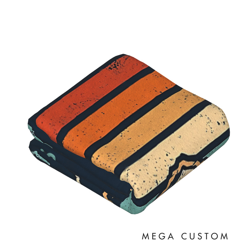 Personalized Nature Adventure Lovers Throw Blanket Outdoor Enthusiasts Throw Blanket Gift for Camping Hiking Lovers