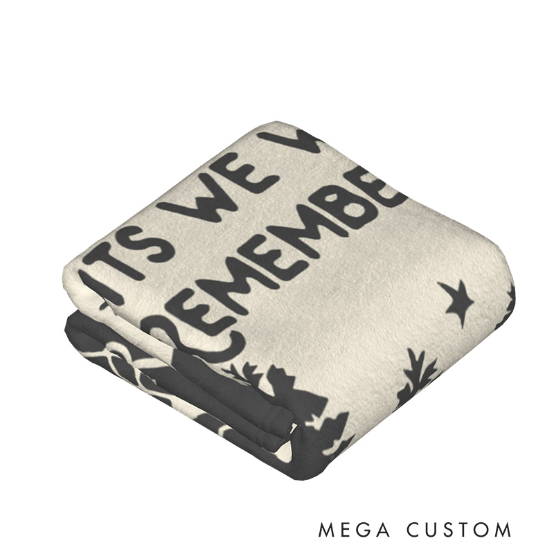 Personalized Camping Nights Throw Blanket Outdoor Campfire Blanket Gift for Travel Hiking Lovers