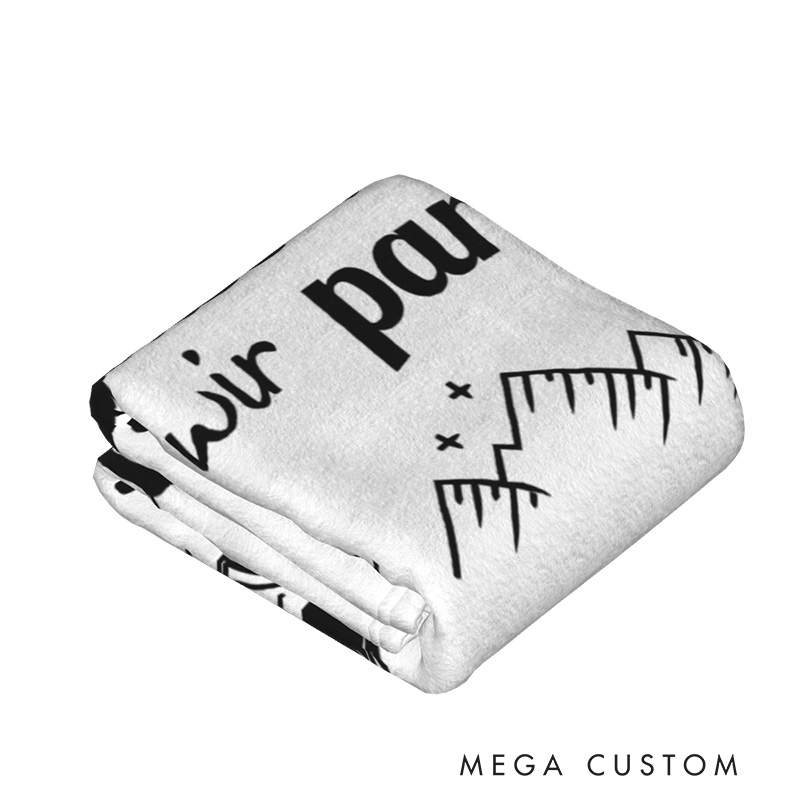 Personalized Camper Adventure Throw Blanket Outdoor Blanket Gift for Travel Hiking Lovers