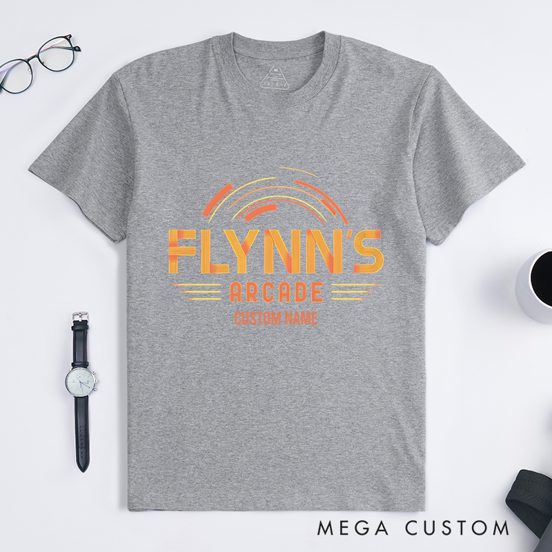 Personalized Flynn's Arcade T-Shirt A Retro Gaming Haven Lover Shirts Gift for Geek Nerd 