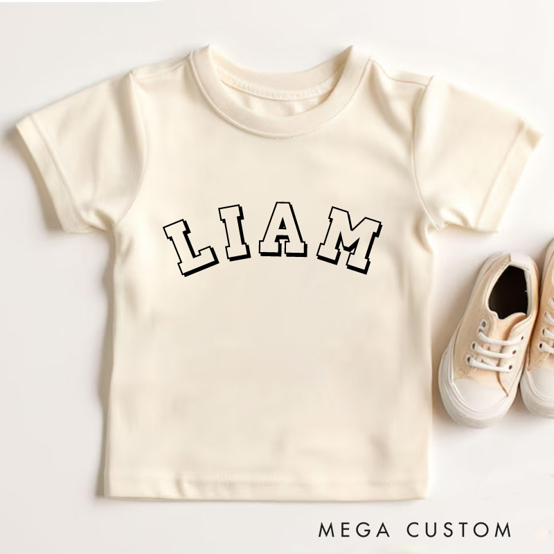 Personalized Kids Name T-Shirt Gift for Toddler 