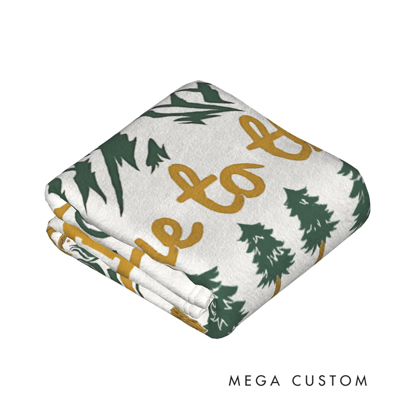 Personalized Outdoors Camping Throw Blanket Nature Lover Blanket Gift for Adventures Lovers