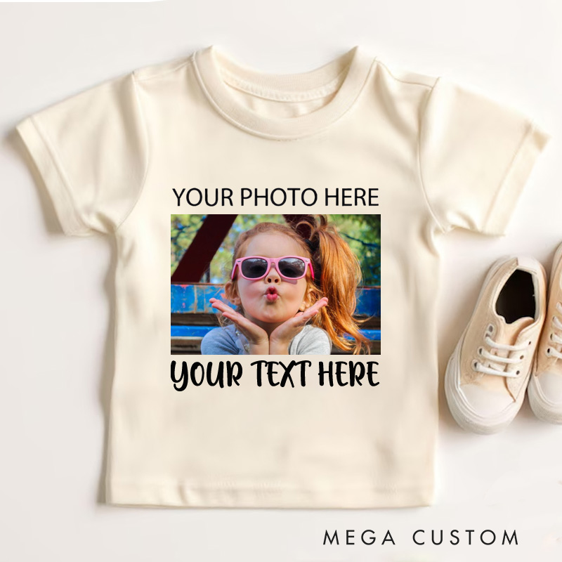 Personalized Kids Photo T-Shirt Funny Gift for Kids