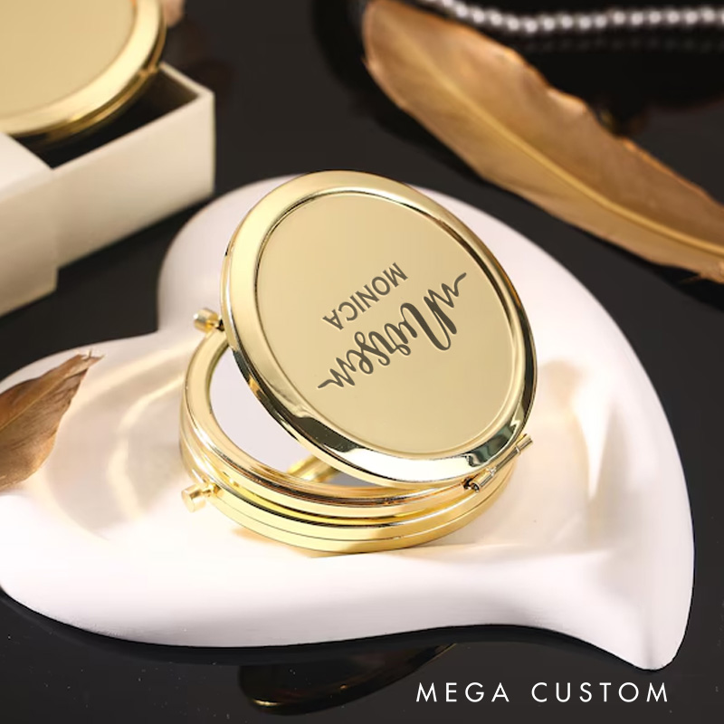 Personalized Nurse Compact Mirror Engraved Compact Mirror Pocket Mirror For Her Nurse Appreciation Gift 