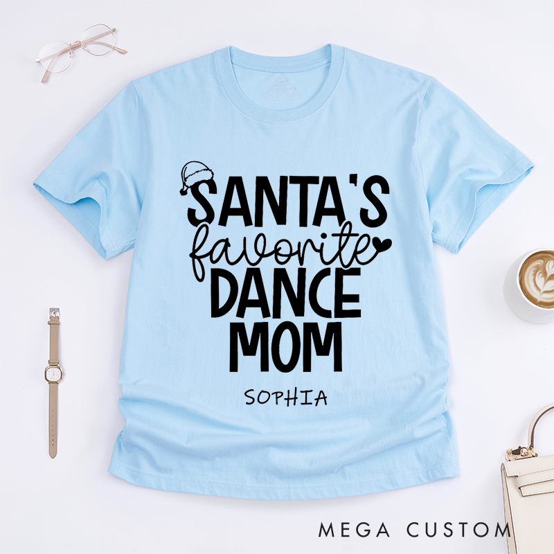 Personalized Dance Mom T-Shirts Custom Name Gift for Proud Mother Who Raises a Dancer Best Mom Appreciation Tee for Women Dance Lover Present