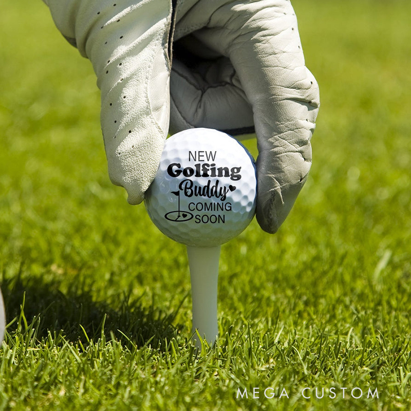 Personalized Pregnancy Announcement Golf Ball with Custom Ultrasound Photo 