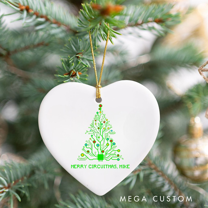 Personalized Technology Lovers Christmas Ornament Engineer Programmer Enthusiasts Christmas Ornament Gift for Computer Geek