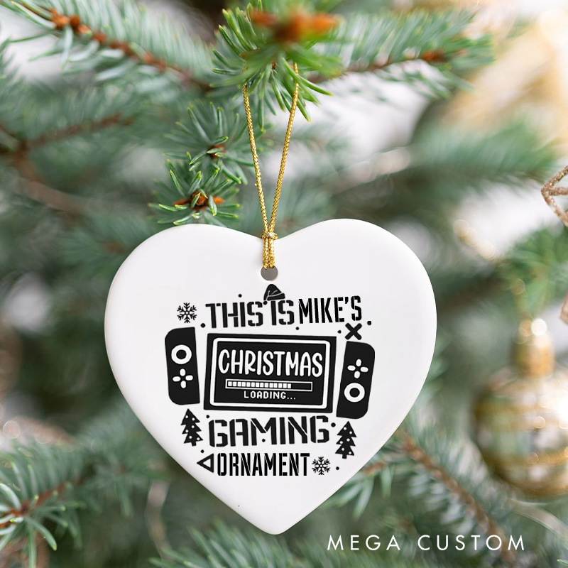 Personalized Gamer Lovers Christmas Ornament Christmas Dress Up Enthusiasts Gift for Geek 