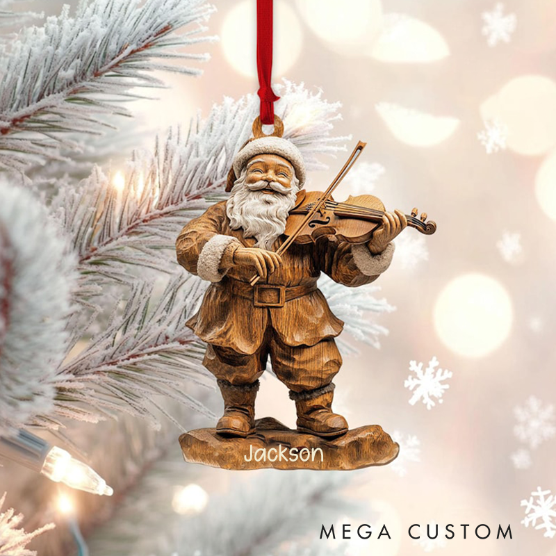 Personalized Violin Ornament and Violin Christmas Tree Ornament and Music Christmas Home Decor and Gift for Violin Player