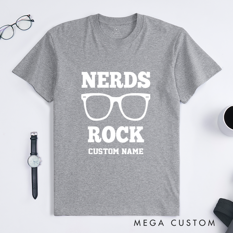 Personalized Nerds Rock T-Shirt Geek Pride Shirt Gift for Geek Nerd
