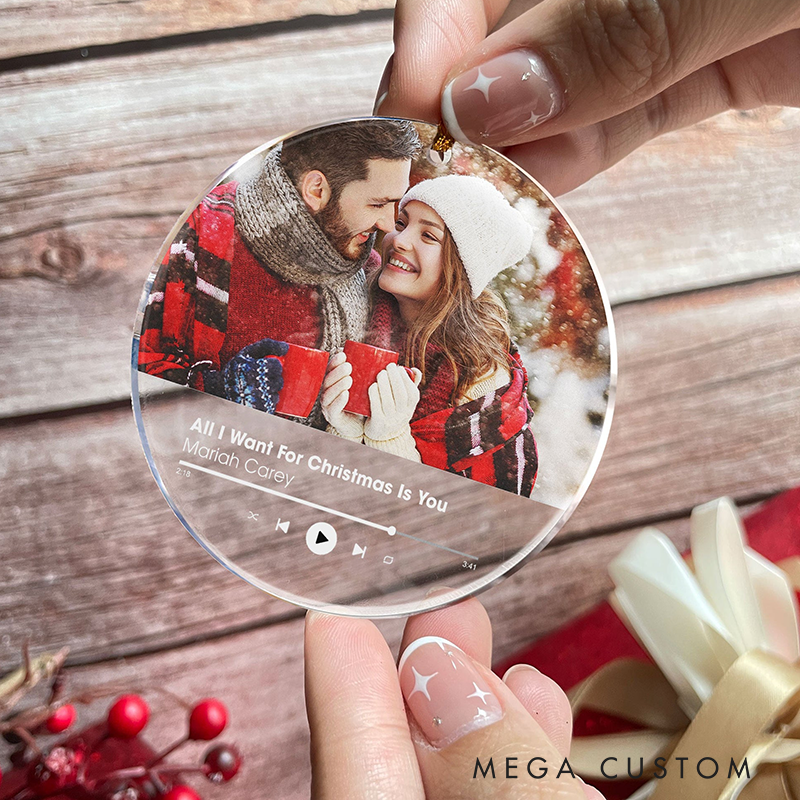 Personalized Music Sign Ornaments for Christmas and Personalized Acrylic Ornament
