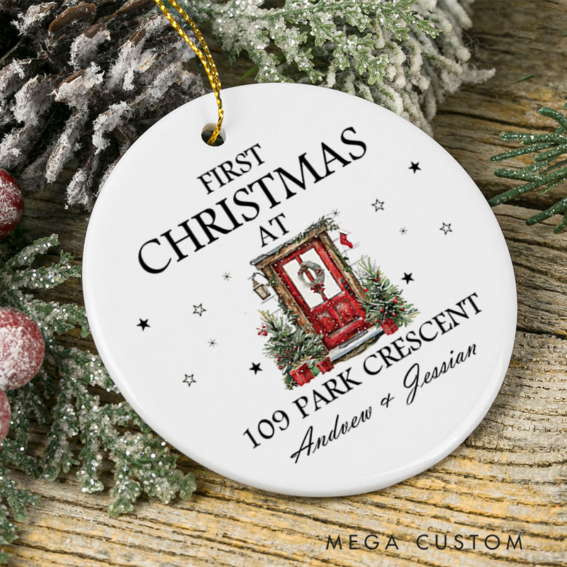 Personalized New Home Christmas Ornament 2025 Our First Christmas in Our New Home Christmas Tree New Home Ornament Address Ornament