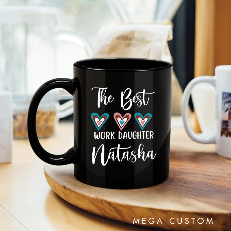 Personalized Office Worker Mug Gift the Best Work Daughter Mug Appreciation Gift for Coworkers