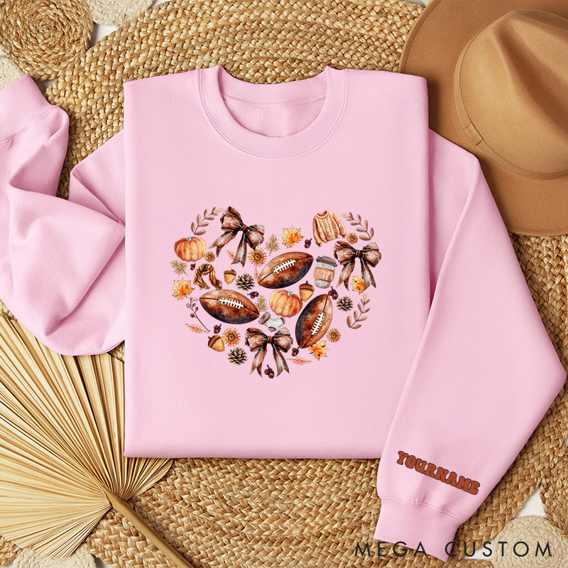 [Copy]Personalized Ghostly American Football Sweatshirt with Custom Name and Number, A Perfect Blend of Spooky and Sporty