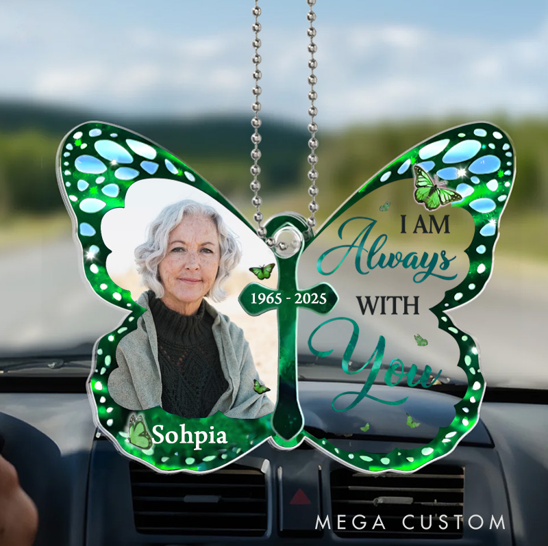 [Copy]Personalized Memorial Christmas Ornament Cardinal Window Acrylic Photo Ornament Acrylic Heart Shaped Sympathy Gift For Loss of Grandpa