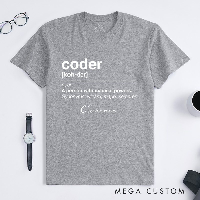 Personalized Programmer Engineer T-Shirt The Enchantment Of Coding Technology Computer Lover Shirt Gift for Geek Nerd