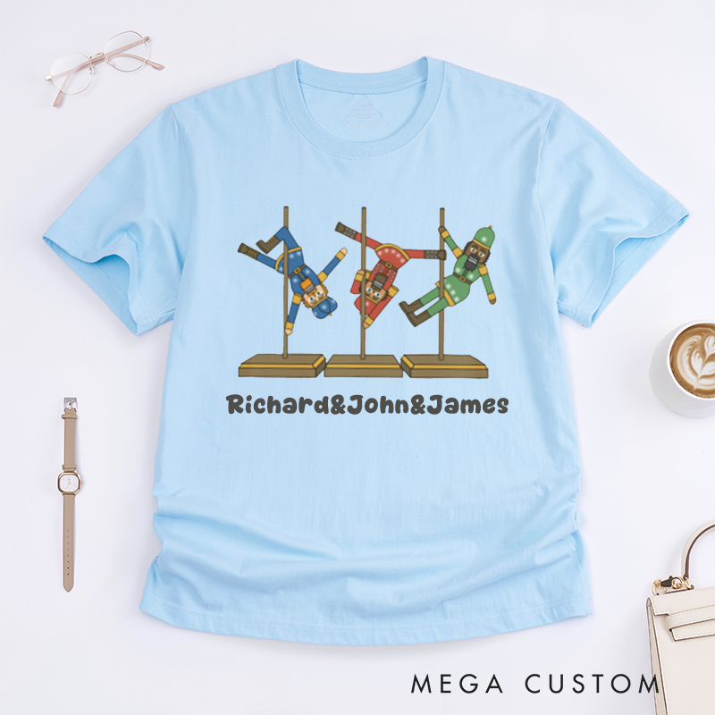 Personalized Pole Dance T-Shirts Unisex Custom Name Funny Gift Unique Top Present for Dancer Friends Family