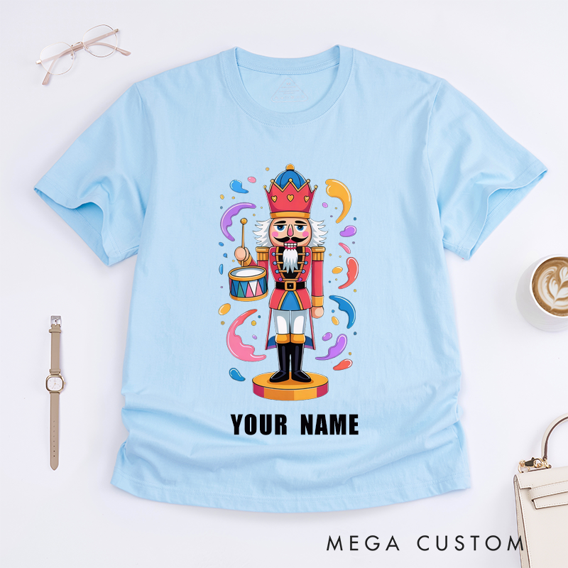 Personalized Drummer Dancer T-Shirts Unique Gift Custom Name Toy Soldier Unisex Shirt Perfect Present for Adults Family