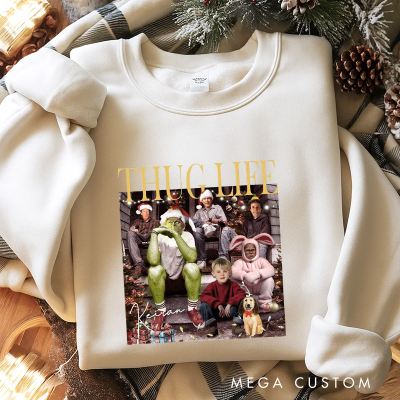 Personalized the Christmas Club Movie Classic Sweatshirt Vintage Holiday Movies Crewneck Family Movie Shirt