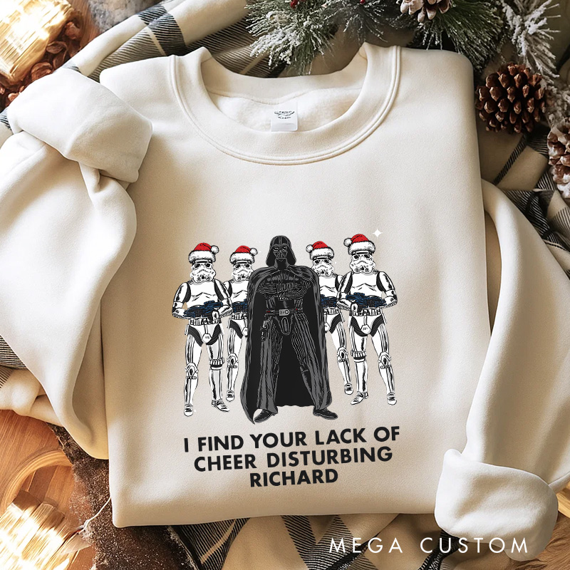 Personalized I Found You Lack of Cheer Christmas Classic Sweatshirt Galaxy War Film Crewneck Movie Holiday Shirt
