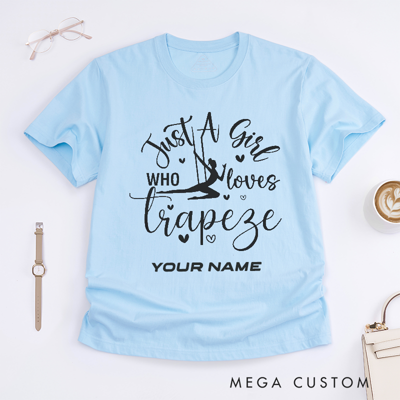 Personalized Dance Lover Girl T-Shirts Gift Custom Name Tee Dance Shirt Unique Fitness Present for Women and Girls