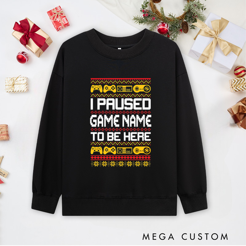 Personalized Game Lovers Christmas T-Shirt Gamers Shirt Christmas Gift for Geek Nerd