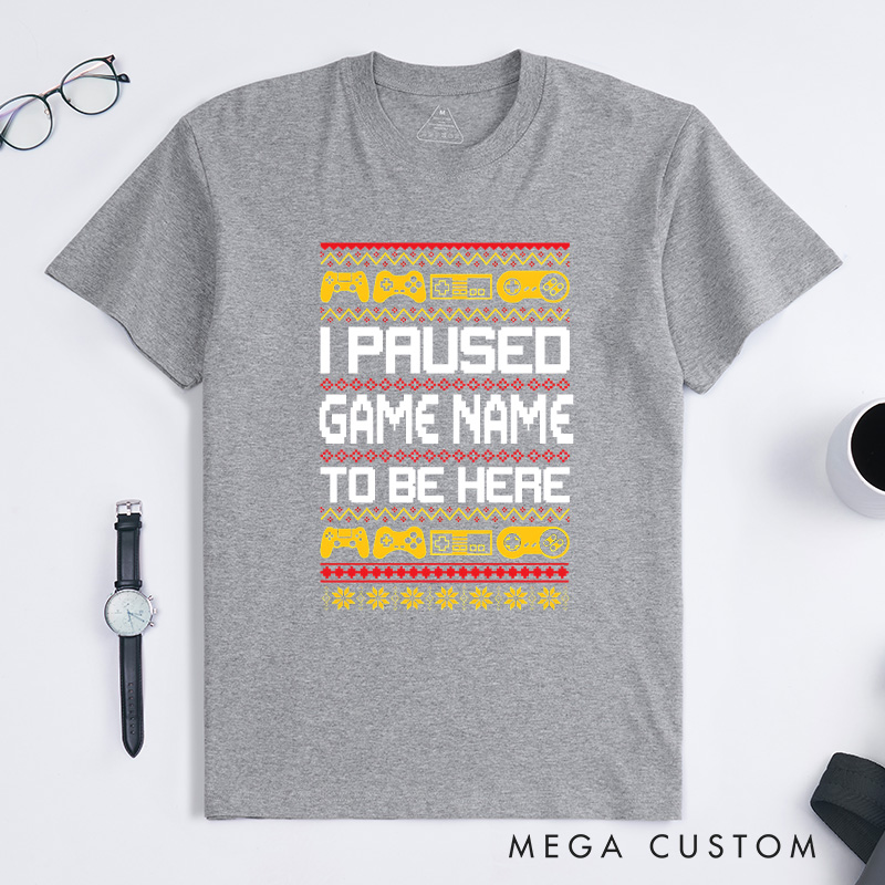 Personalized Game Lovers Christmas T-Shirt Gamers Shirt Christmas Gift for Geek Nerd