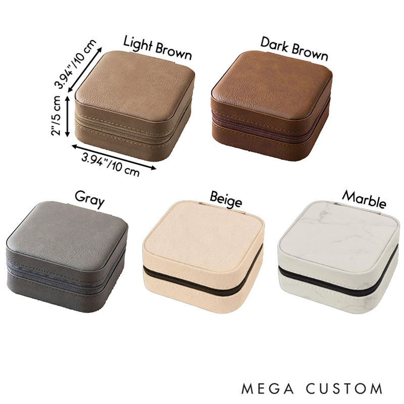 Personalized First Holy Communion Leather Jewelry Box with Name and Date Portable Case Travel Accessory 1st Communion Gift for Christian 