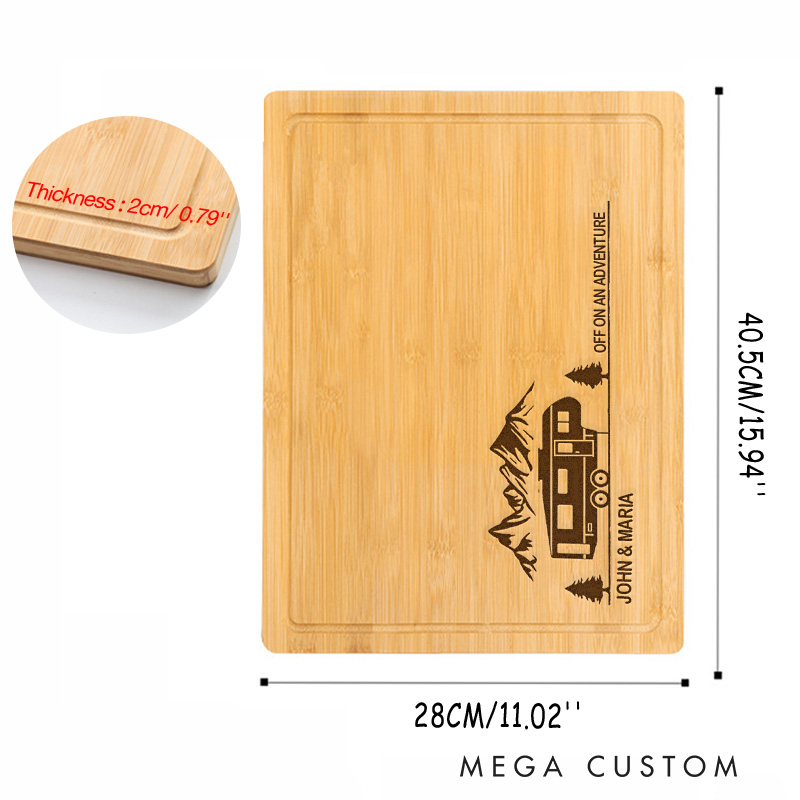 Personalized Camping Cutting Board Rv Decor Gift off on an Adventure Cutting Board Hiking Camping Life Lovers Gift