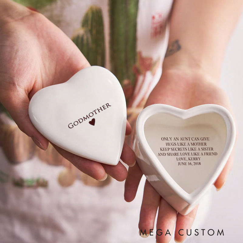 Personalized Faith Quote Jewelry Box Keepsake Box with Name and Date Religious Gift Christian Gift for Her