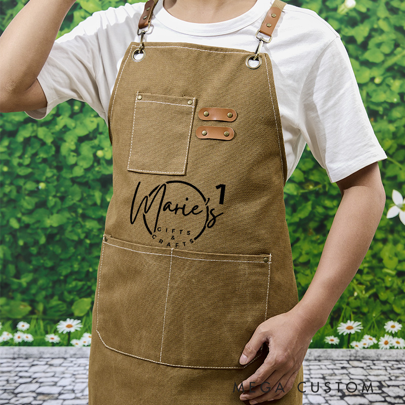 Personalized Gifts Crafts Aprons Garden Apron with Name Green Planting Apron Gardening Apron with Pockets 