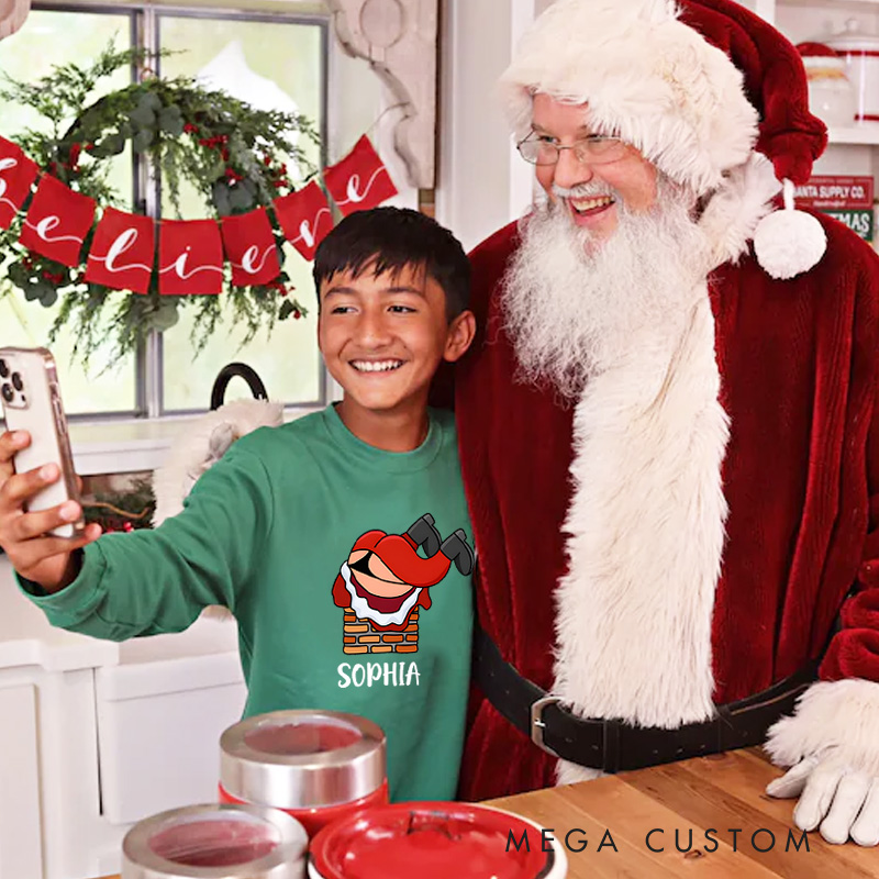 Personalized Cute Santa Claus Christmas Pajamas