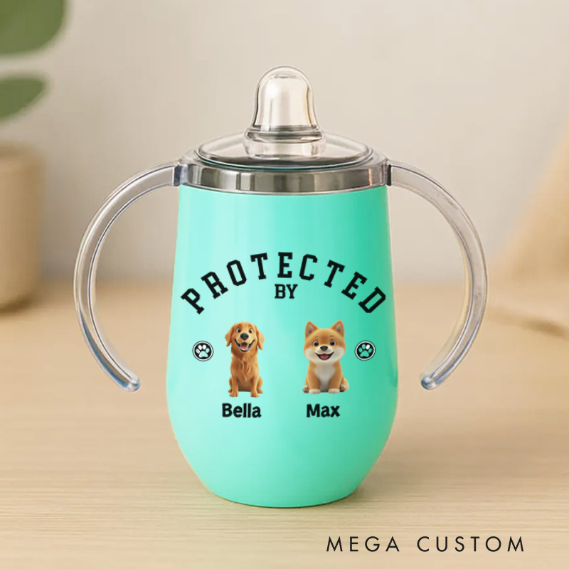 Personalized Dog Guardianship with Charming Pet Illustrations for Little Ones Sippy Cup