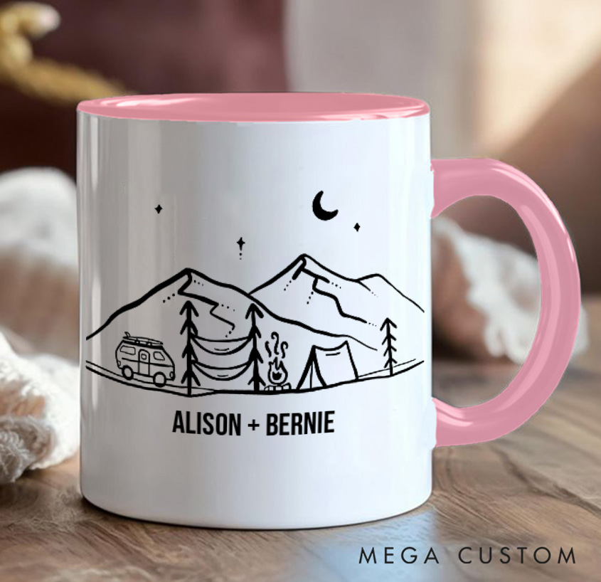Personalized Camping Adventurers Hiking Mug Gift for Travel Outdoors Lovers