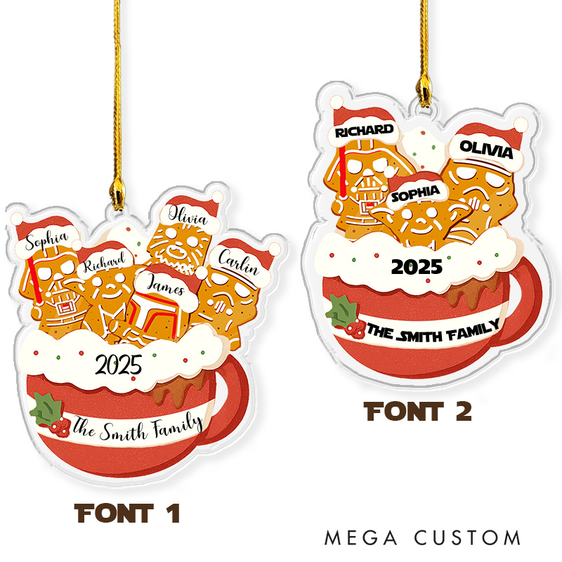 Personalized Star Inspired Gingerbread Christmas Ornament 2025 Acrylic Family Ornament Movie Christmas Gift Film Xmas Gift Christmas Decor
