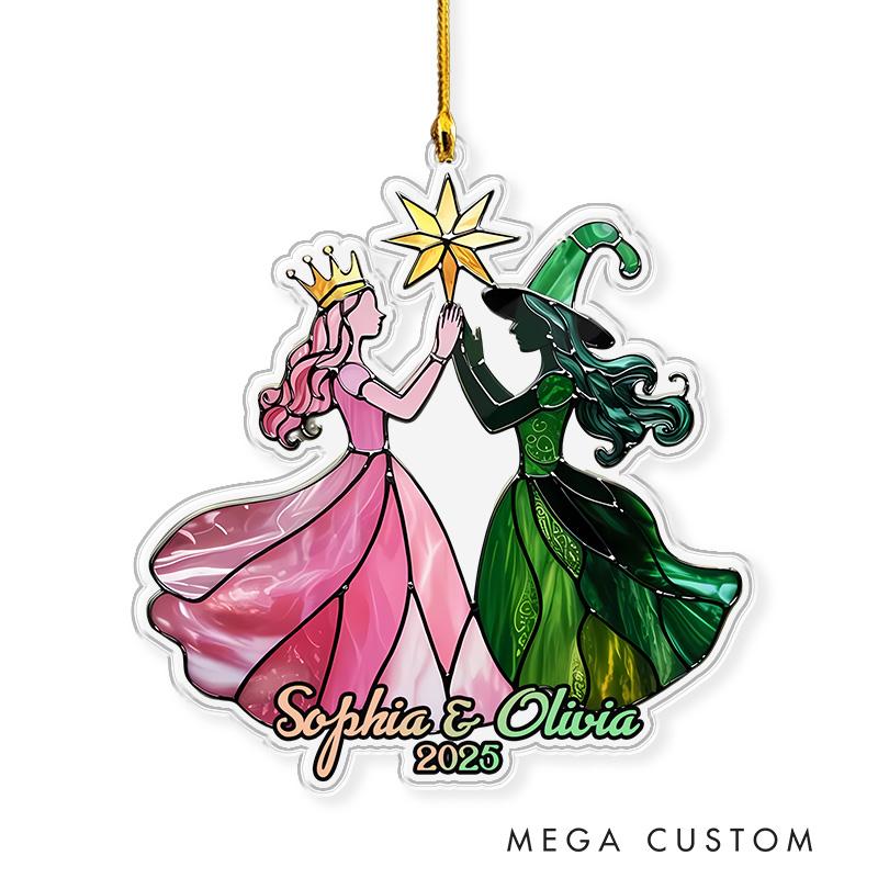 Personalized Witch Musical Inspired Dancing Christmas Ornament 2025 Acrylic Bestie Ornament Movie Christmas Gift Film Xmas Gift Christmas Decor