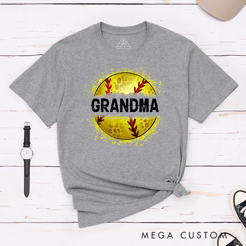 Personalized Softball T-Shirt Customizable Text with Bold and Stylish Softball Graphic Perfect for Proud Fans and Supporters