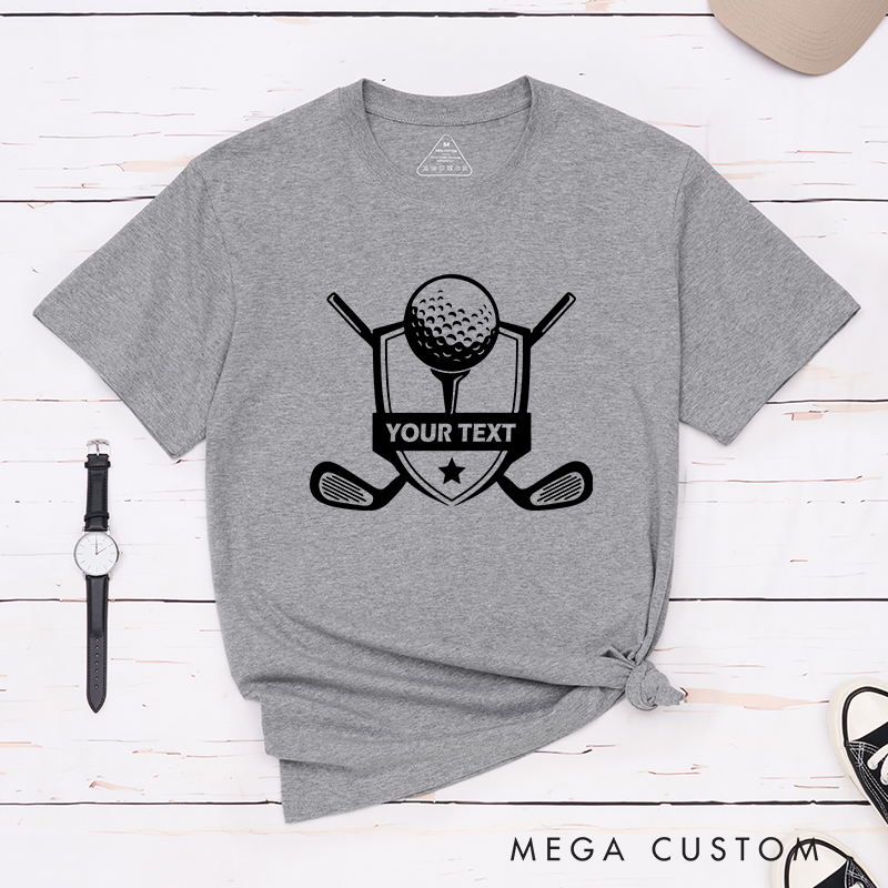 Personalized Golf T-Shirt with Custom Message Unique Gift for Golfers Custom Golf Apparel for Men and Women