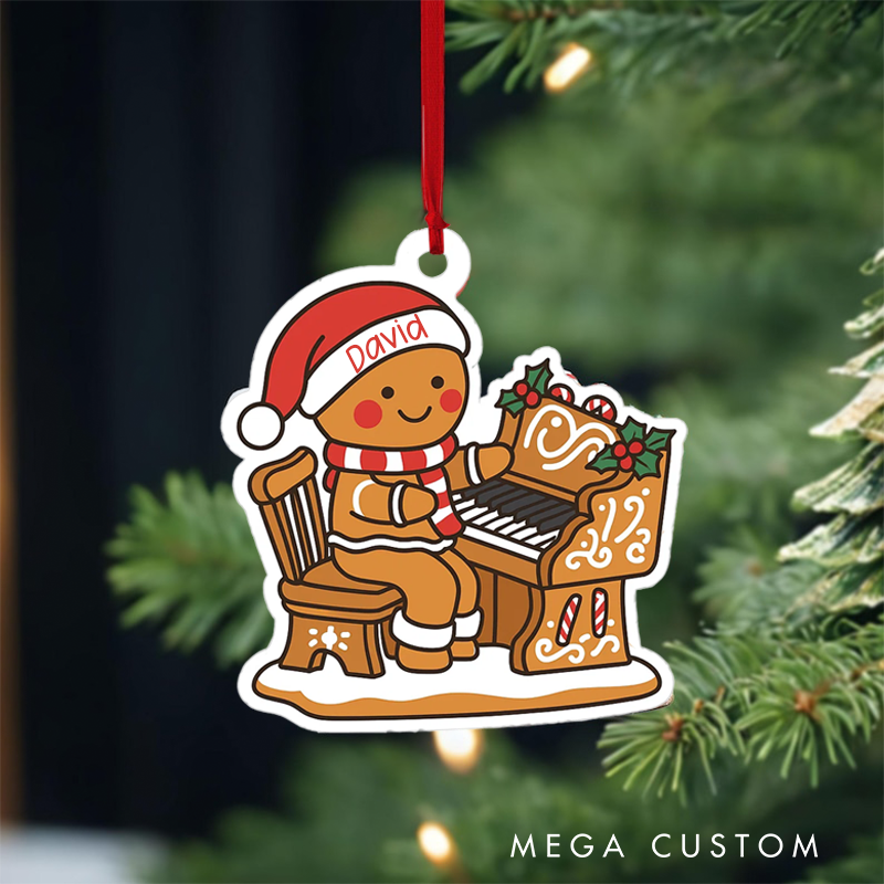 Personalized Piano Ornament Music Christmas Ornament Piano Lovers Ornament Gift Musician Ornament Gift and Gift for Piano Lover