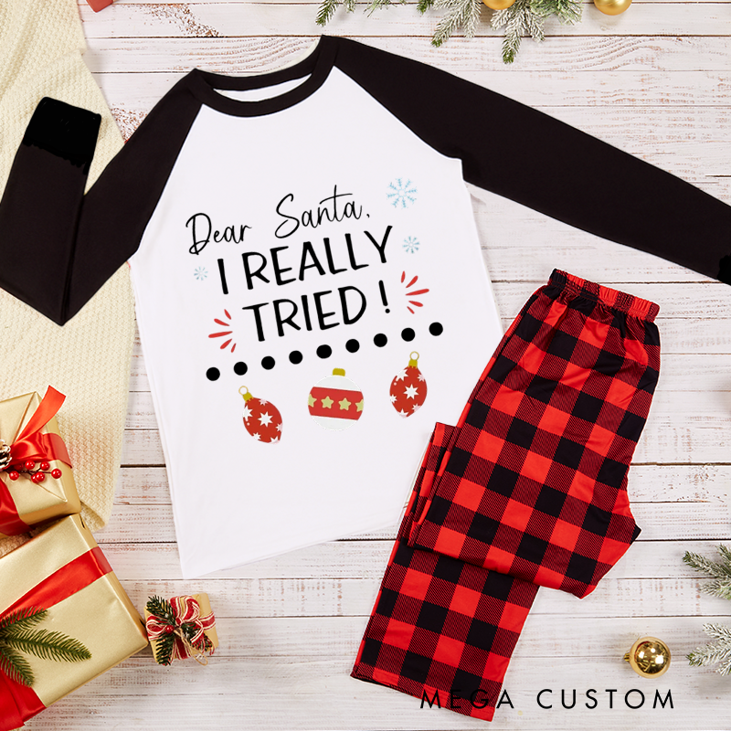 Personalized Dear Santa Family Christmas Matching Matching Family Christmas Pajama Sets Family Holiday Family Christmas Pajama Sets