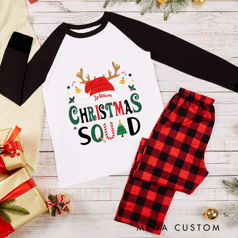 Personalized Family Matching Christmas Squad Pajama Sets Christmas Family Pajama Sets and Gift