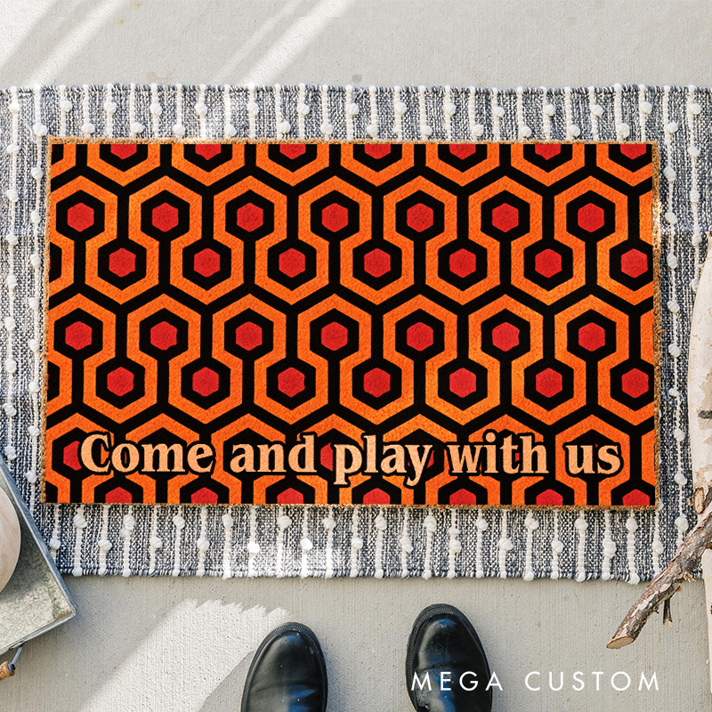 Personalized the Horror Hotel Doormat Classic Horror Movie Door Mat Family Welcome Mat Housewarming Gifts Halloween