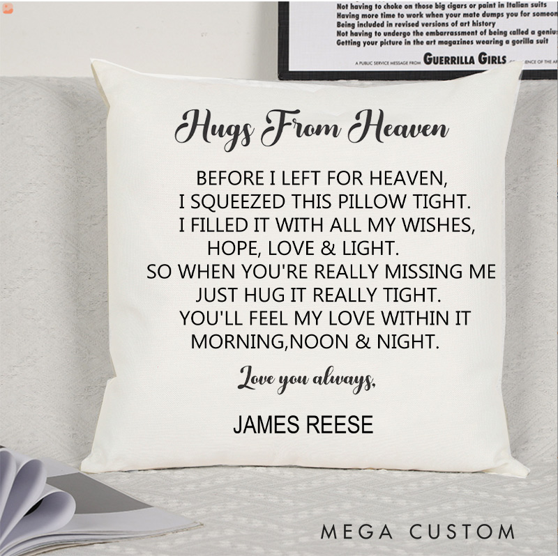 Personalized Memorial Photo Pillow Bereavement Gifts Throw Pillows For Couch Sympathy Gifts for Loss of Loved One Grief Gifts In Loving Memory