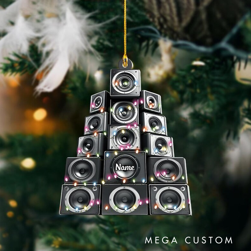 Personalized Music Speakers Christmas Ornament Speakers Hanging Ornament Speakers Ornament Holiday Decor