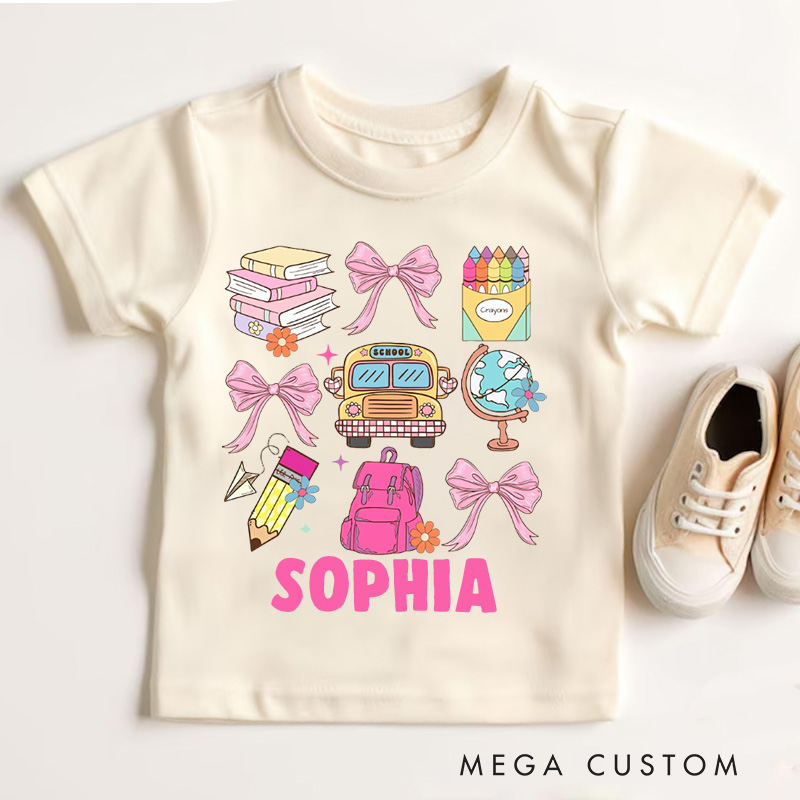 Personalized Back to School Kids T-Shirt 