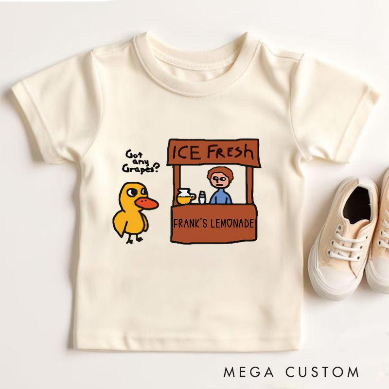 Personalized Lemonade Stand Duck Humor Kids T-Shirt 
