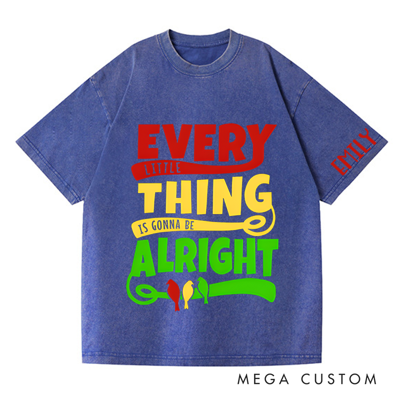 Personalized Washed T-Shirts Hey You Out There in the Cold Getting Lonely Getting Old Can You Feel Me T-Shirt