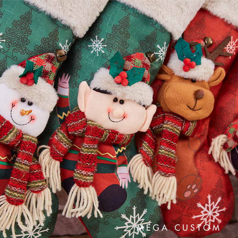 Personalized Family Stockings Monogram Christmas Stockings 2025 Stockings with Name Large Xmas Stocking Custom Family Gifts